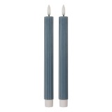 Cumpara ieftin Set 2 lumanari cu led ceara albastra &Oslash; 2x25 cm