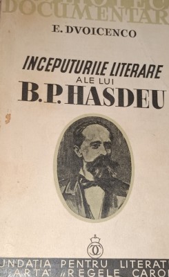 INCEPUTURILE LITERARE ALE LUI B P HASDEU foto