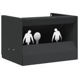 vidaXL Cutie pentru capcane de bile Negru 29 x 22 x 20 cm Oțel 42013598