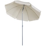 Outsunny Umbrelă de Grădină cu Acoperiș Reglabil, &Phi;220cm, Crem Alb | Aosom Romania