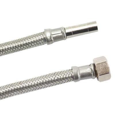 Furtun Metalic Flexibil DN8, Inox 3/8 pentru Apa foto