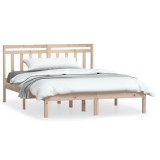 Cumpara ieftin Cadru de pat mic dublu, 120x190 cm, lemn masiv