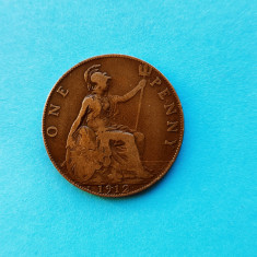 One Penny 1912 H -Anglia--