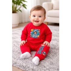 Trening pentru bebelusi din bumbac, Space (Marime Disponibila: 6-9 luni)