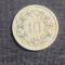 Moneda 10 rappen 1885 Elvetia