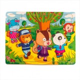 Cumpara ieftin Puzzle din lemn - in drum spre scoala, 7Toys