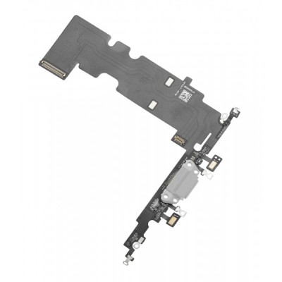 Banda cu Conector Incarcare - Microfon Apple iPhone 8 Plus, Argintiu foto