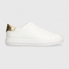 MICHAEL Michael Kors sneakers din piele Grove culoarea alb, 43S3GVFS1L