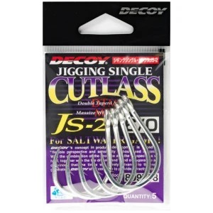 Carlige DECOY JS-2 Jigging Single Cutclass N, Nr.5/0, 5buc/pac foto