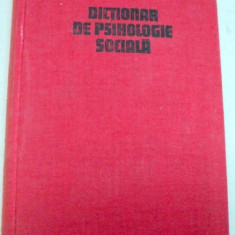 Dictionar de psihologie sociala 1981