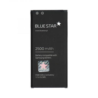 Baterie Samsung Galaxy S5 Mini, Blue Star, 2500mAh, Li-Ion, Negru foto