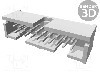 Conector IDC, 20 pini, pas pini 2.54mm, TE Connectivity - 103308-5