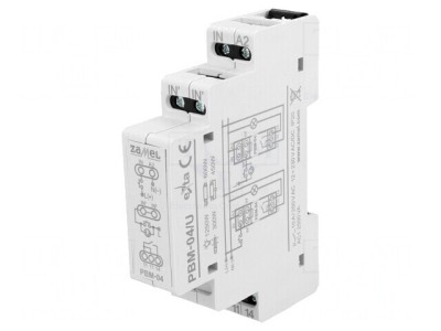 Releu Bistabil de Impulsuri NO 10A IP20 PBM-04/U foto