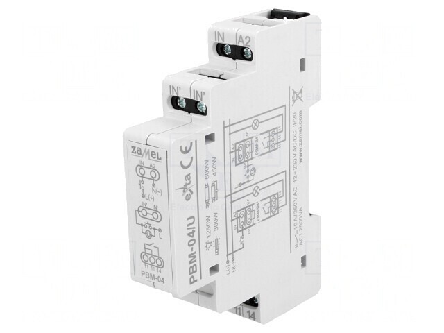 Releu Bistabil de Impulsuri NO 10A IP20 PBM-04/U
