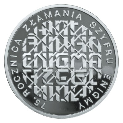 Polonia 10 zloti 2007,75th Anniversary of Breaking Enigma Codes14,14 g Argint .925 Proof foto
