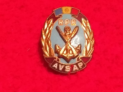 Insigna-AVSAP RPR ASOCIATIA VOLUNTARILOR IN SPRIJINUL APARARII PATRIEI foto