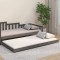 vidaXL Cadru de pat, gri, 90x200 cm, lemn masiv de pin 823496