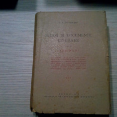 STUDII SI DOCUMENTE LITERARE - Vol.IV - I.E. Toroutiu, Gh. Cardas -1933, 534 p.