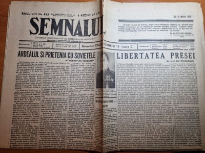 semnalul 15 martie 1945-regele mihai la cluj cu prilejul eliberarii ardealului foto