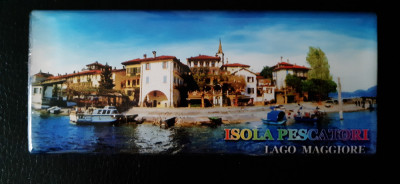 XG Magnet frigider- tematica turistica- Italia -Lacul Maggiore Insula Pescatori2 foto