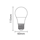 Cumpara ieftin Set 3 becuri LED 12W (75W), E27, lumina neutra, 4500K, 1055 lm