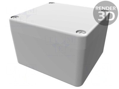 Carcasă Universală Aluminiu IP68 75x80x52mm Negru foto