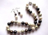 Set colier si cercei cu perle mallorca 44933