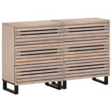 Cumpara ieftin Dulapuri, 2 buc., 60x34x75 cm, lemn masiv de mango