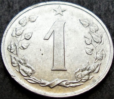 Moneda 1 HALER - RS CEHOSLOVACIA, anul 1962 * cod 3090 = excelenta foto