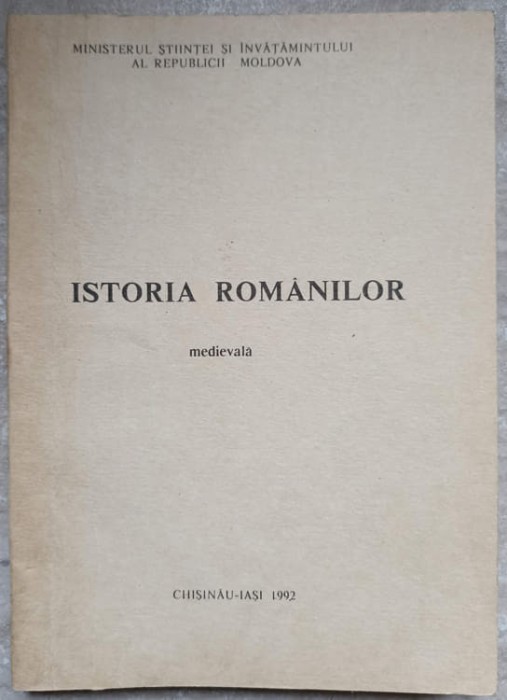 ISTORIA ROMANILOR MEDIEVALA-COLECTIV-264186