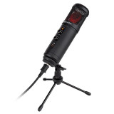 Microfon gaming/vlogging USB, Kruger Matz Warrior, 36 dB cablu 1.8 m, Kruger&amp;Matz