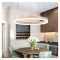 Lustra LED Minimalist Ring, 80W, 40cm, Alb, telecomanda, lumina rece/calda/neutra, intensitate reglabila