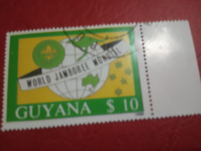 GUYANA 1989, WORLD JAMBOREE - ȘTAMPILAT