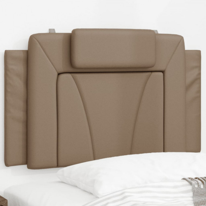 vidaXL Pernă pentru tăblie pat, cappuccino, 80 cm, piele artificială 374764
