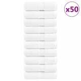 vidaXL Prosoape oaspeți premium SOLUND 50 buc. alb 30x50cm 600gsm