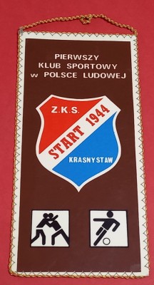 Fanion fotbal/lupte - ZKS &amp;quot;START 1944&amp;quot; KRASNYSTAW (Polonia) foto