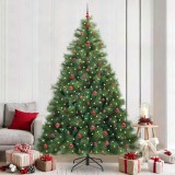 Cumpara ieftin Brad de Crăciun artificial cu 300 LED Verde 240 cm PE și PVC