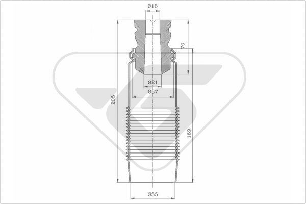 HUTCHINSON KP065 chit protectie praf,amortizor