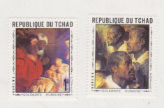 TCHAD PICTURA RUBENS, 2V. NESTAMPILATE ,MNH foto