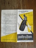 Instructiuni de folosire pentru autosifon El-met, fabricat Electrometal Timisoara / CD1P