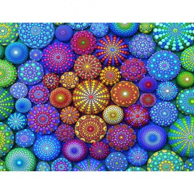 Puzzle Mandala Curcubeu, 2000 Piese foto