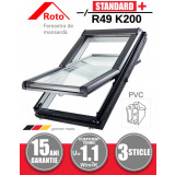 Fereastra mansarda + rama Roto R49 K200 PVC