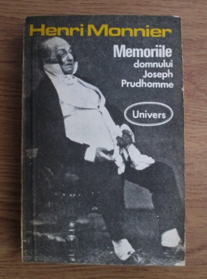 Henri Monnier - Memoriile domnului Joseph Prudhomme (1983) foto