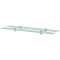 Rafturi suspendate, 2 buc., 90 x 10 cm, sticla, 8 mm