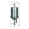 MAHLE KL 156/3 filtru combustibil