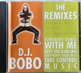 D.J. BoBo &lrm;&ndash; The Remixes NM / VG+ cd euro house Berger, Elvetia, 1999