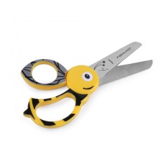 Foarfeca pentru copii stangaci si dreptaci Fiskars, 13 cm, Albinuta galbena