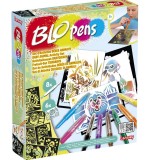 Cumpara ieftin Set 6 Carioci de suflat Blopens Magic, 6 sabloane, Multicolor