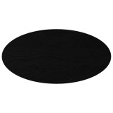 Cumpara ieftin Blat de masa maro inchis 100x50x2 cm lemn masiv de stejar oval