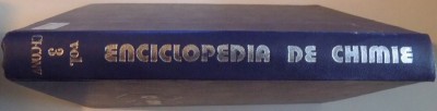 ENCICLOPEDIA DE CHIMIE, VOL. III (CH - CONV), ELABORATA SUB COORDONAREA ACAD. DR. ING. ELENA CEAUSESCU, 1986 foto